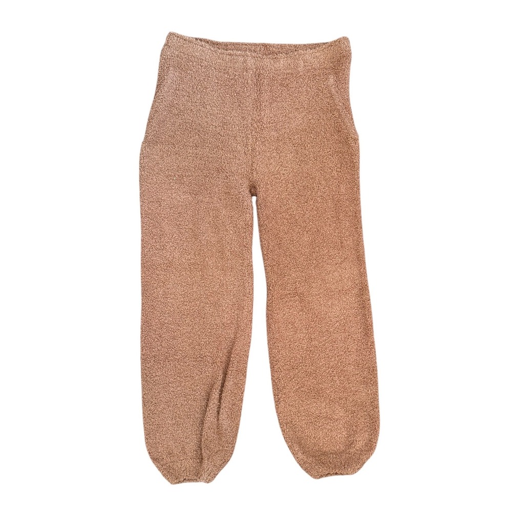 Skims Cozy Knit Pants Camel Brown Boucle Lounge Pants Size L/XL